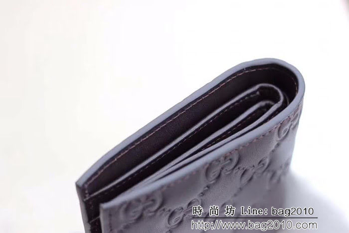 GUCCI古馳 專櫃品質 進口牛皮 男士短錢夾 407416 WTG1826